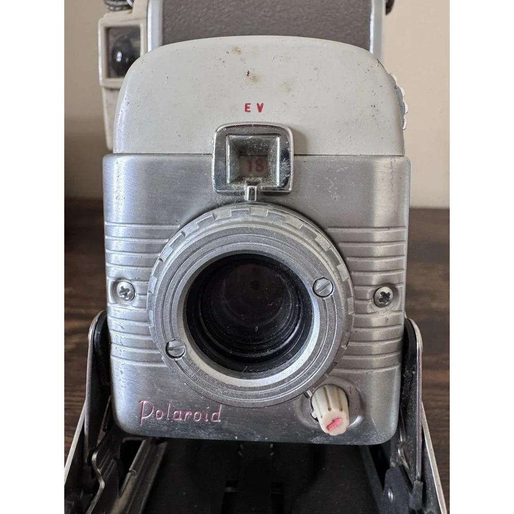 Vintage Polaroid Highlander Land Camera Model 80B With Case Manual & Accessories
